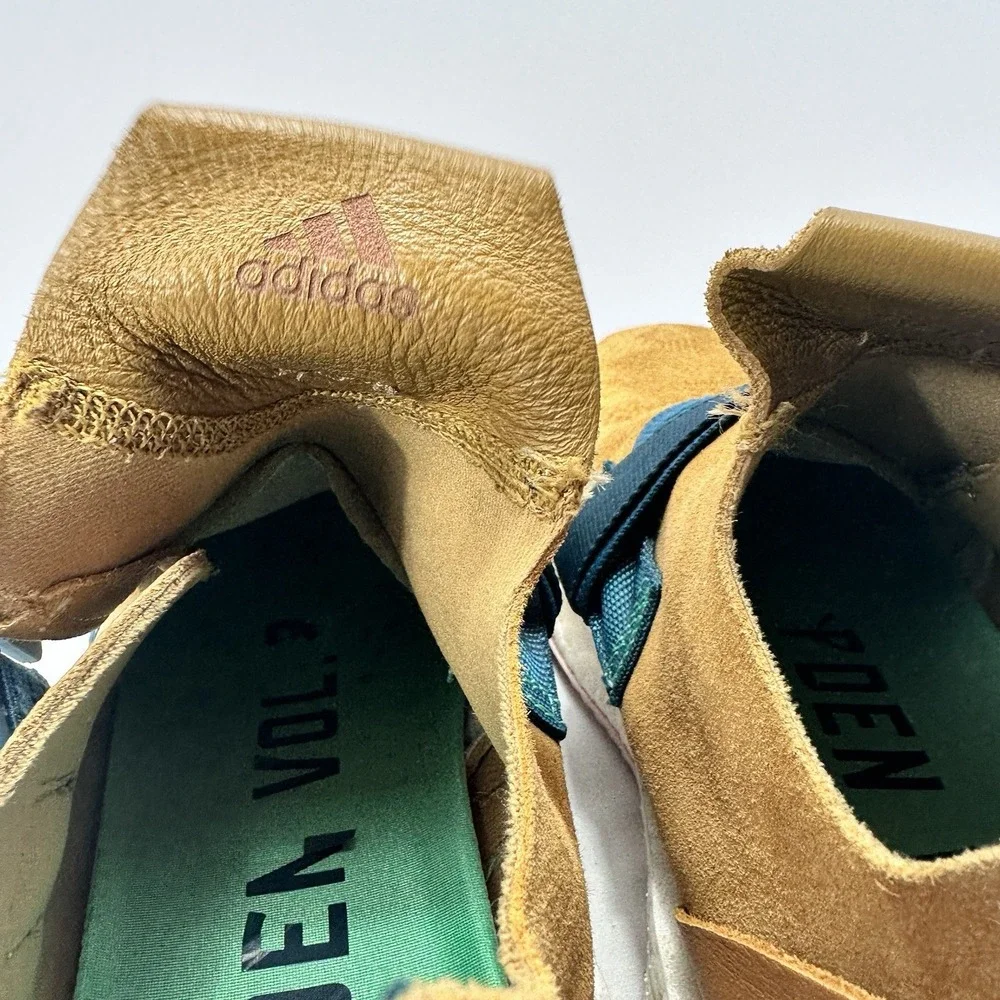 adidas James Harden LS 2 Boost Men 11 Tan Suede Laceless Basketball Shoes Strap